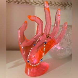 Evil Eye Pearl Bracelet